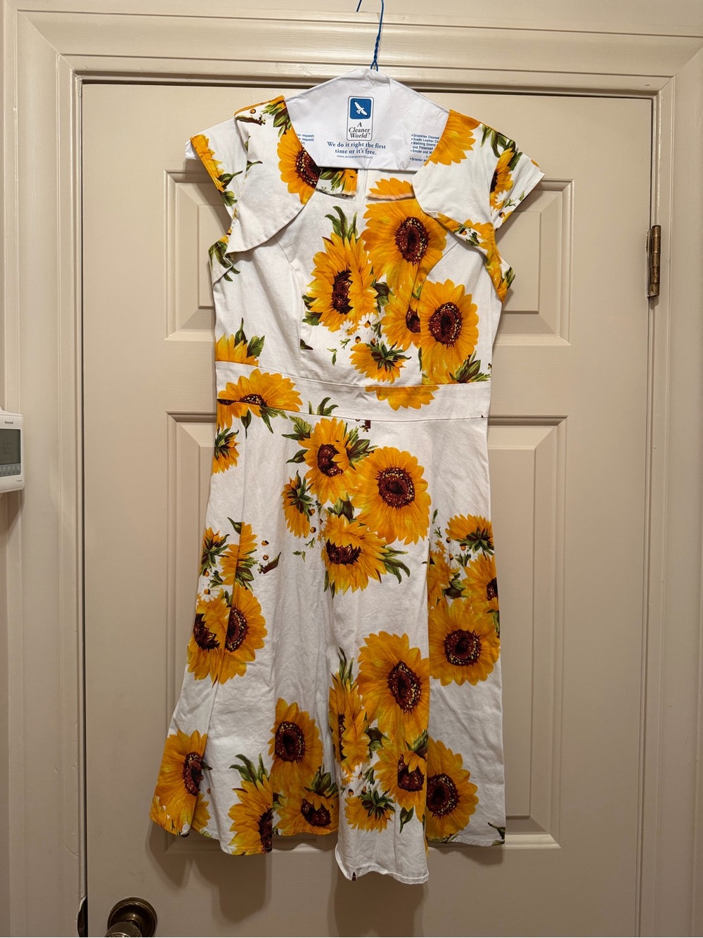 Vintage Sunflower Floral Dress